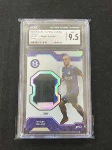 Wesley Sneijder 2024-25 DAKA Inter Milan Ineffable Jerseys Silver /45 CGC 9.5 - Picture 1 of 2