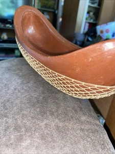 Vintage Getränkeangebot Kanu Boot Schmuck Schale Ton Pazifikrand handgefertigt E39 - Bild 1 von 9