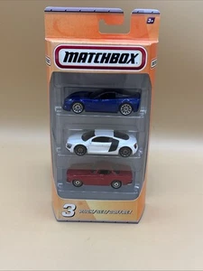 Matchbox 3 Stück Audi, Corvette, rotes Auto 2011 - Bild 1 von 4