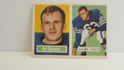 1957 Topps 17 Art Spinney Card  ICS - Image 1 of 4