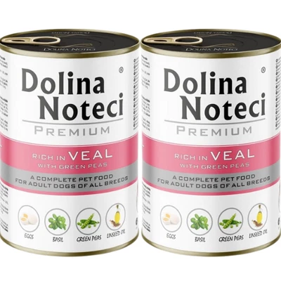 DOLINA NOTECI Premium Nass Kalb mit grünen Erbsen adult alle Rassen 24x400 g - Bild 1 von 2