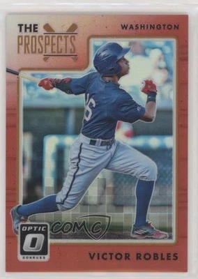 2017 Panini Donruss Optic The Prospects Red Prizm /99 Victor Robles #TP3 - Image 1 of 2