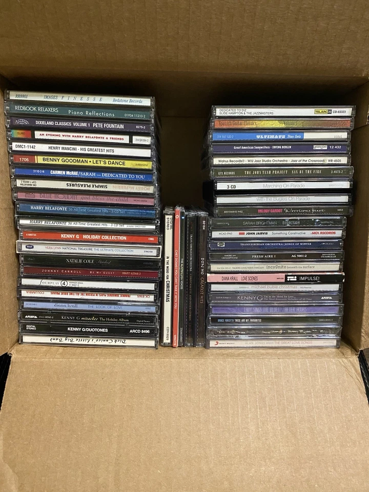 JAZZ CD LOT 45 TITLES BOP SMOOTH BIG BAND VOCAL CONTEMPOARY READ DESCRIPTION - Image 1 of 3