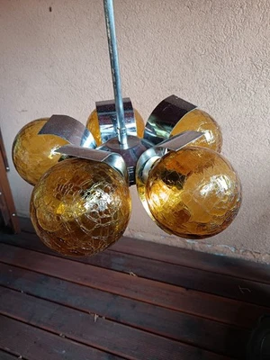 Lámpara de araña húngara Op Art vintage Foto 1 de 4