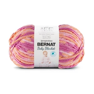 BABY BLANKET BB Peachy Yarn - 1 Pack of 10.5oz/300g - Polyester - #6 Super Bu... - Picture 1 of 8