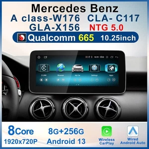 For Mercedes Benz W176 2017-18 NTG5.0 10.25'' Car Screen Radio Wireless Carplay - Picture 1 of 14
