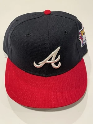 New Era Atlanta Braves 1999 World Series Cap Hat 7 1/8 5950 Diamond Collection - Image 1 of 4