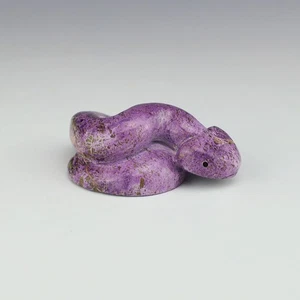 NATIVE AMERICAN ZUNI STICHTITE SNAKE FETISH BY BRIAN YATSATTIE - Picture 1 of 8
