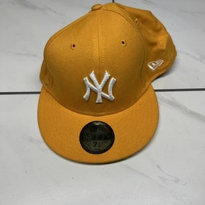 Exclusiva gorra ajustada New Era dorada New York Yankees tonal 59FIFTY para hombre 7 1/2 - Imagen 1 de 7