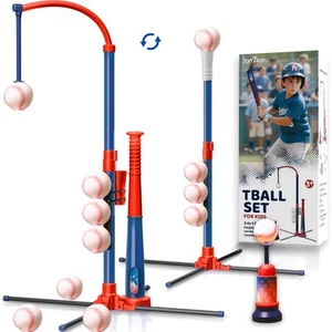 3-in-1 Baseball Set for Kids and Toddlers Ages 3-5 – Includes Tee Ball Stand ... - Picture 1 of 9