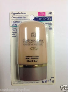 CoverGirl Continuous Wear Natural Make up 945 CAPPUCCINO CREAM ORIGINAL FORMULA  - Picture 1 of 3