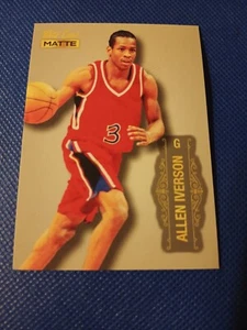 2022 ALLEN IVERSON WILD CARD MATT NBA KARTE #MB-4 PHILADELPHIA 76ERS GEORGETOWN - Bild 1 von 2
