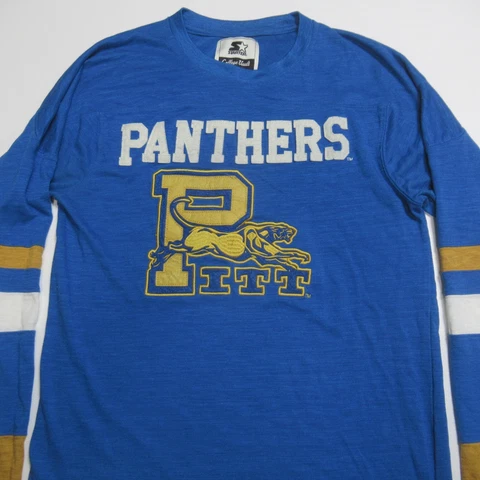 Pittsburgh Panthers T-Shirt Starter College Vault Embroidered Pitt Long Sleeve M Cover
