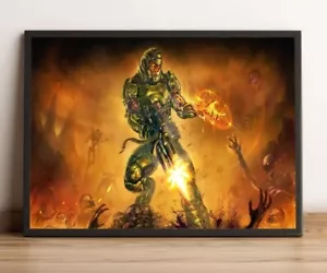 Doom Eternal Poster, Game Print, Wall Art, Home Decor, Gift for Gamers 6 - Picture 1 of 4
