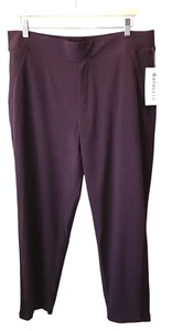 Athleta Brooklyn gefütterte Jogginghose Damengröße 16 Stretch lila neu mit Etikett - Bild 1 von 14