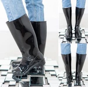 DAMEN FRAUEN FESTIVAL GUMMISTIEFEL REGEN WASSERDICHT GARTEN GUMMISTIEFEL SCHUHE GR. - Bild 1 von 11