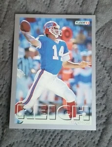1993 Fleer Football Card #170 Frank Reich - Buffalo Bills  - Picture 1 of 2