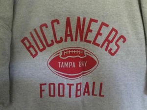 Extra Large Tampa Bay Buccaneers Bucs Football Red and Grey XL Ringer Tee - Picture 1 of 6