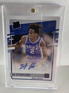 2021 Chronicles Donruss Rated Rookie Auto Purple/49 DJ STEWART Duke