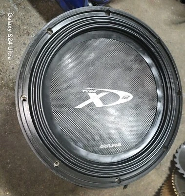 Alpine Tipo X 12 SWX-1242D DUAL 4 OHM DVC Subwoofer para PIEZAS/REPARACIÓN  Foto 1 de 4