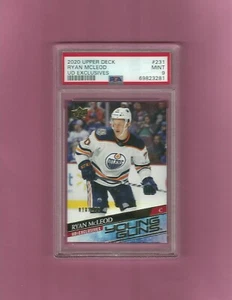 2020-21 Ryan McLeod Upper Deck Young Guns Exclusives Rookie PSA 9 Mint 018/100 - Picture 1 of 4