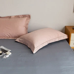 2 Stück Bettwäsche Baumwolle Kissenbezug Kissenbezüge Queen Size - weiche Kissenhülle - Bild 1 von 14