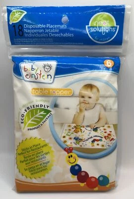 Tampo de mesa Baby Einstein (18 tapetes descartáveis) NOVO LACRADO - Imagem 1 de 3