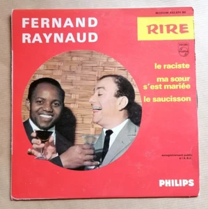 FERNAND RAYNAUD : Le raciste, Ma soeur s'est mariée, Le saucisson 7" EP 45T 1963 - Picture 1 of 2