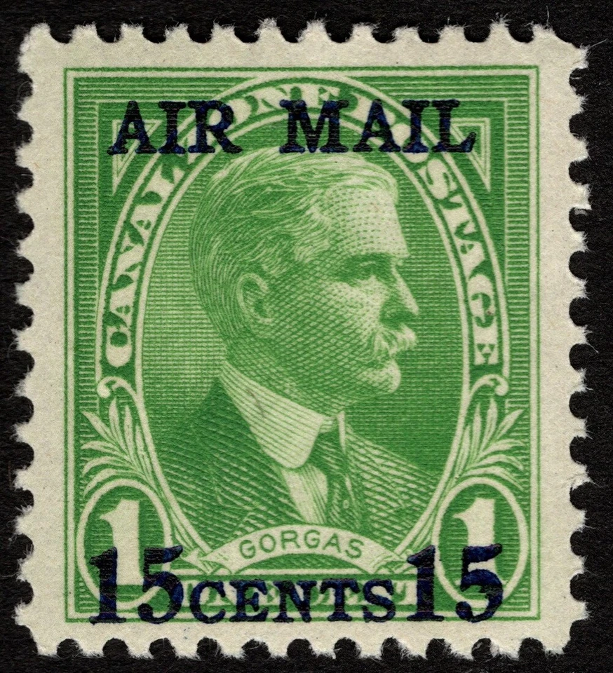 Canal Zone Stamp Scott #C2 Mint NH - 15 Cents on 1 Cent Surcharged Airmail Issue - Image 1 of 1