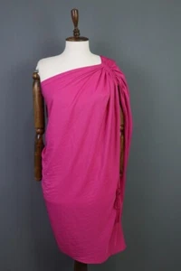 LANVIN Paris Pink One Shoulder Bodycon Evening Dress Size 42 - Picture 1 of 16