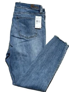 NWT Kut From The Kloth Carlo Womens 16 Blue Jeans Ankle Skinny Cut Off Denim - Picture 1 of 15