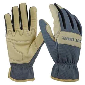 TRUE GRIP PIGSKIN HYBRID HIGH PERFORMANCE SPANDEX BACK UTILITY GLOVE LARGE - Bild 1 von 1