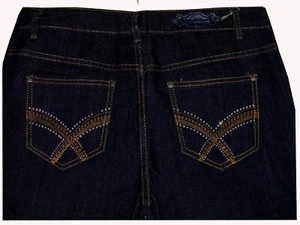 Vaqueros de mezclilla azul índigo talla grande G-07 - Imagen 1 de 4