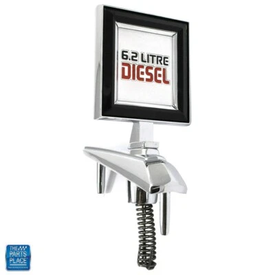81-87 Chevy Pickup Truck GMC Sierra Silverado Hood Ornament Emblem 6.2 Diesel - Image 1 of 2