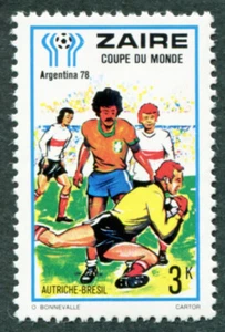 ZAIRE 1978 3k SG916 mint MH NG World Cup Football Championship Argentina #B05 - Picture 1 of 1