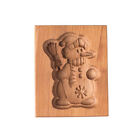 Christmas Wooden Gingerbread Carved Shortbread Mold Cookie Cutter Molds