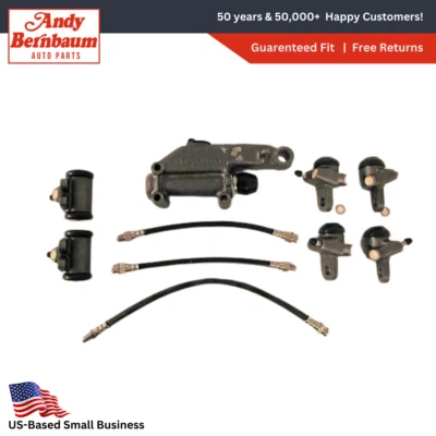For 1946-1954 Plymouth Wheel Brake Master Cylinder & Flexible Hoses Rebuild Set - Image 1 of 3