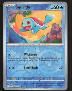 Squirtle - 007/165 - Pokemon TCG Scarlet & Violet 151 - LP - Reverse Holo - Picture 1 of 1