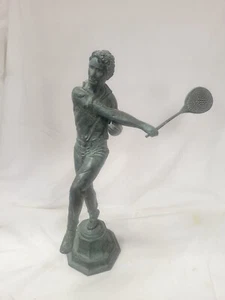 Vintage 1980 Maitland Smith Wimbledon Bronze Sculpture Statue Tennis Player Man - Picture 1 of 15