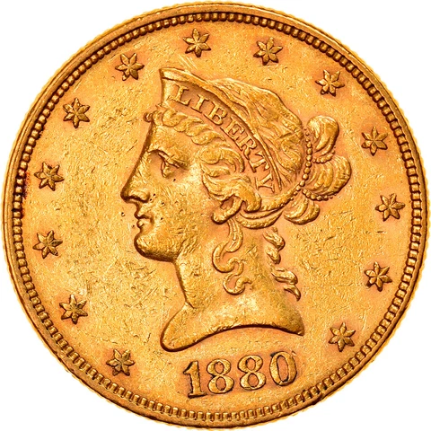 [#970588] Coin, United States, Coronet Head, $10, Eagle, 1880, U.S. Mint, Philad Cover