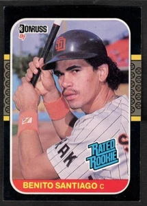 1987 Benito Santiago Donruss Baseball Rated Rookie RC Padres #31 - Picture 1 of 2