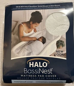Halo BassiNest Wasserdichte Matratzenunterlage Bezug passt gleitend/schwenkbar Baby Schläfer - Bild 1 von 3
