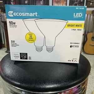 ECOSMART LED Flood Light Bulb 90W Equivalent Wet Rated Bright White - 2 BULB BOX - Picture 1 of 6