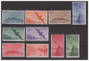 SAN MARINO 1946 - AIRMAIL - VIEWS COMPLETE SERIES NEW ** MNH - Picture 1 of 1