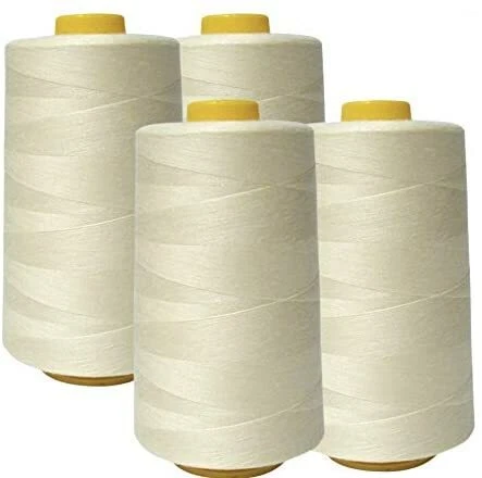 4Pack of 6000 Yard Spools Sewing Thread All Purpose Spun Polyester Overlock Cone - Image 1 of 1