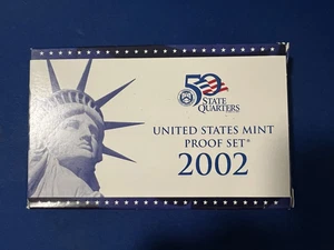 United States Mint 2002 Proof Set + 5 State Quarters (J316) - Picture 1 of 18