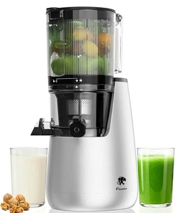 Exprimidor de prensa en frío, máquinas exprimidoras de conducto de alimentación extra grandes de 6,5", manos libres 350 W - Imagen 1 de 9