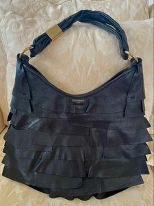 Yves Saint Laurent Saint Tropez Ruffle Bag One Schultertasche Schwarz - Bild 1 von 9