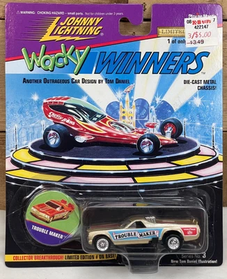 1996 JOHNNY LIGHTNING WACKY WINNERS TOM DANIEL⁣ 73 CHEVY EL CAMINO TROUBLE MAKER - Image 1 of 4