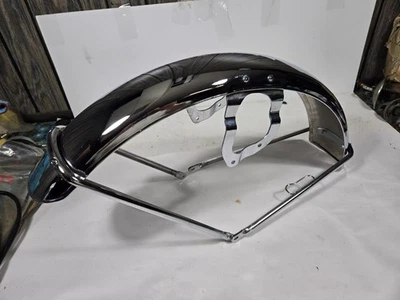 NOS 1972 Honda CB350 K4 Chrome Front Fender, CB 350 - Image 1 of 4